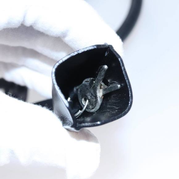 PRADA Shoulder Bag Nylon Leather Black Silver Auth 109083 - Picture 16 of 16